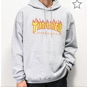 Grey thrasher hoodie